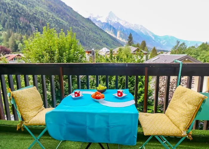 Centre, 51m2, Vue Mt Blanc, 2 A 6 Pers, 2 Balcons Apartament