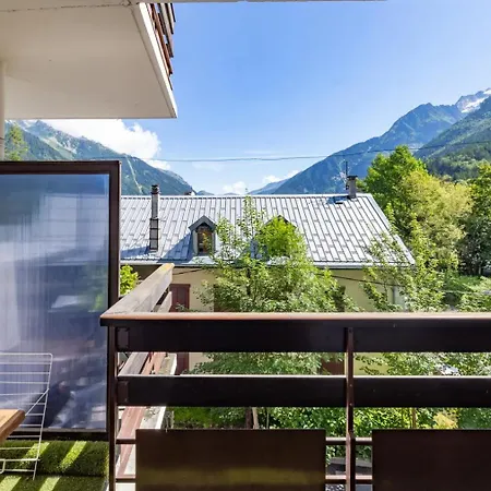 Centre, 51m2, Vue Mt Blanc, 2 A 6 Pers, 2 Balcons 公寓 霞慕尼